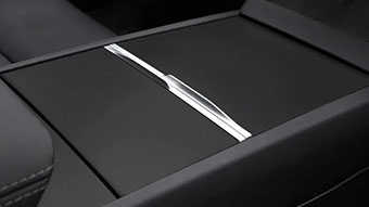 Garniture de lame avant pour Tesla Model 3 2023, accessoires en Fiber de  carbone mat ABS noir blanc, accessoires de voiture - AliExpress