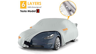 Tesla Model Y : Jeu de protections de seuil de porte (caoutchouc